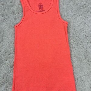 Faded Glory Orange Ribbed Sleeveless Top Size M (7-8) NWOT # 82